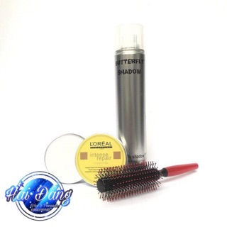 Combo sáp vuốt tóc nam nữ siêu cứng + gôm butterfly 320ml