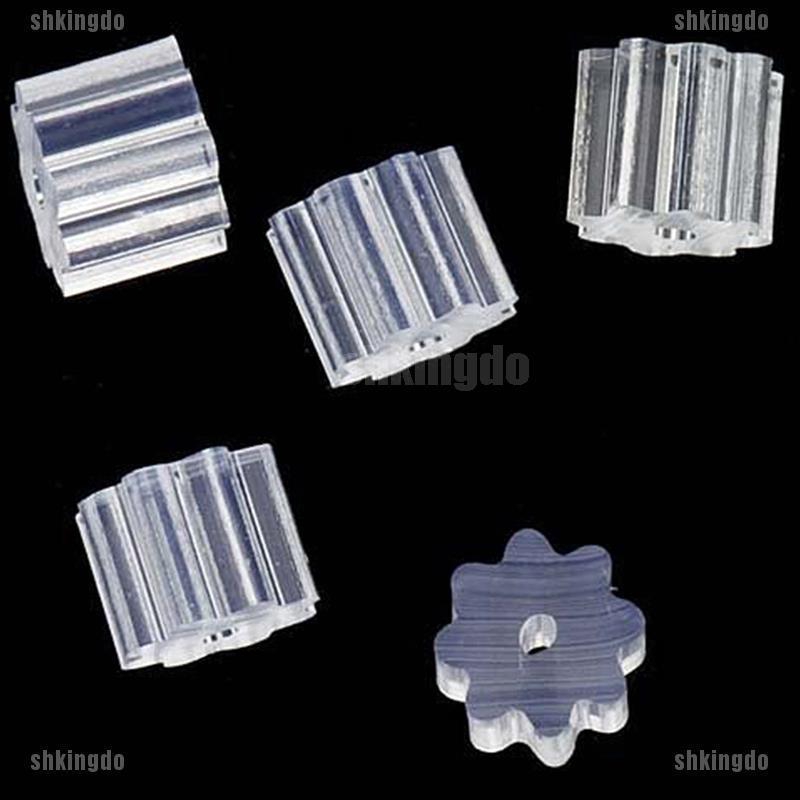 Set 100 Nút Chặn Khuyên Tai Bằng Nhựa Trong Suốt