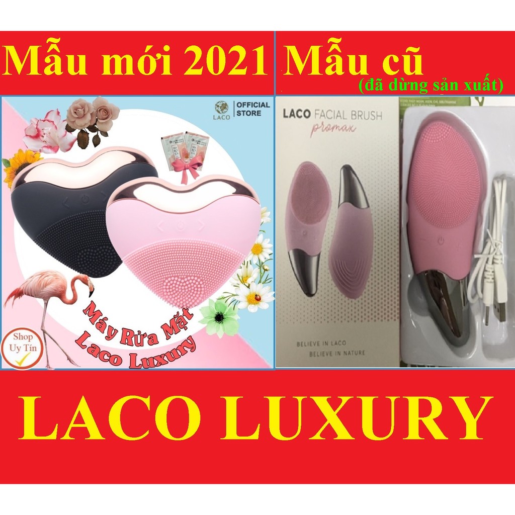 Máy rửa mặt Laco Luxury, chính hãng bảo hành 12 tháng [son,bông tẩy trang]