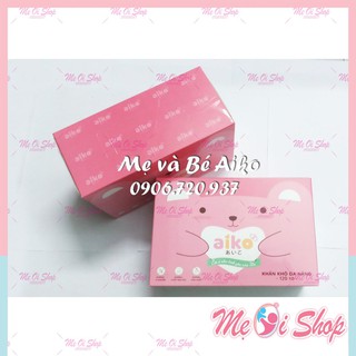 Combo 5 Khăn Vải Khô Hộp Aiko 160 tờ/hộp