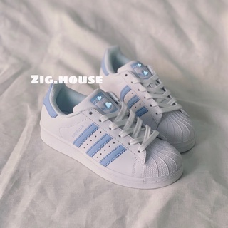 Giày Superstar Mũi Sò Xanh Dương
