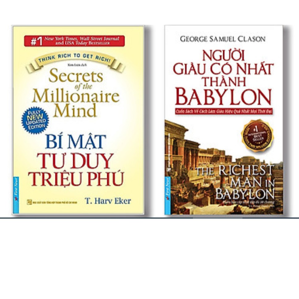 Sách - Bộ tư duy triệu phú : Bí mật tư duy triệu phú + Người giàu có nhất thành Babylon
