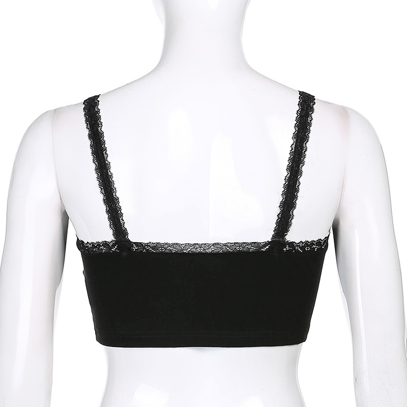 Áo croptop họa tiết da báo phối ren gợi cảm quyến rũ dành cho nữ | BigBuy360 - bigbuy360.vn