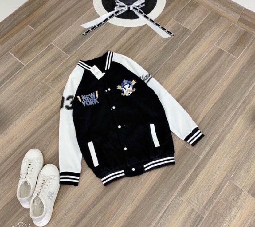 [FREESHIP] ❤ÁO KHOÁC DÙ BOMBER NÚT BẤM   NEW YORK❤ ÁO KHOÁC DÙ, ÁO KHOÁC NỮ,  Không nhăn nhão, không phai màu | BigBuy360 - bigbuy360.vn