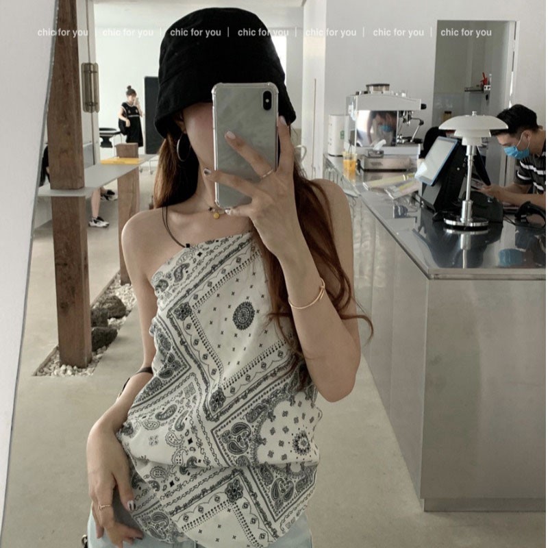 Áo sơ mi 2 dây kiểu nữ ulzzang