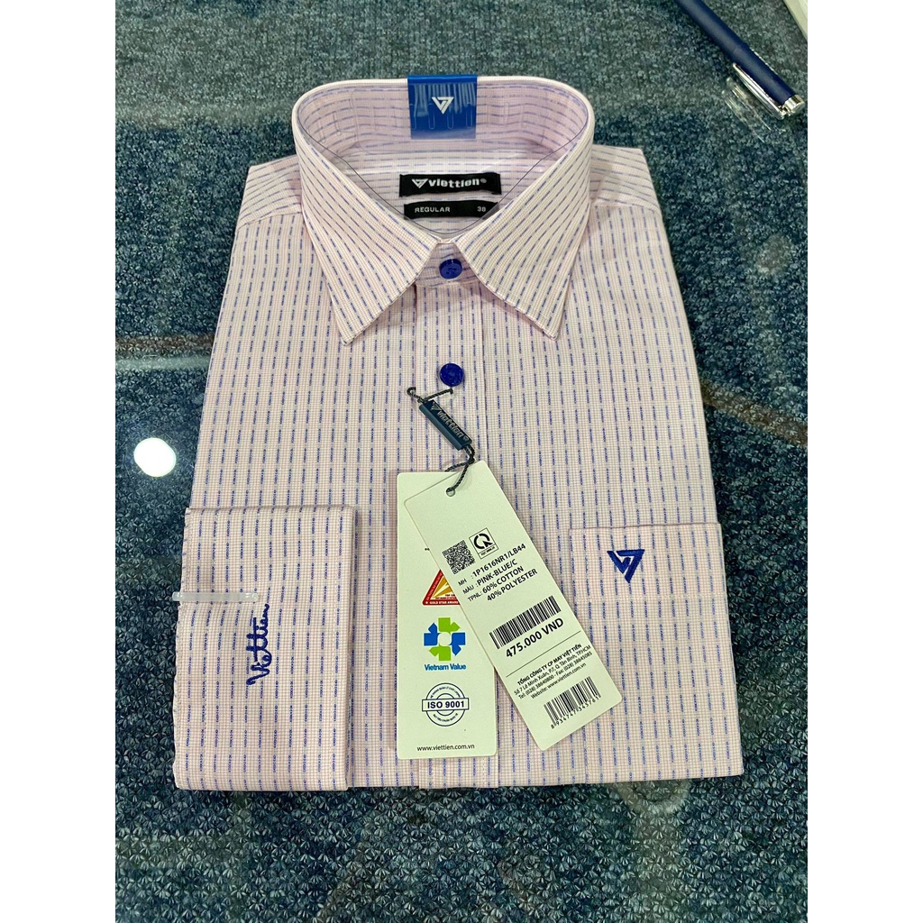 Áo sơ mi ngắn tay , dài tay Việt Tiến Chính Hãng 💖Freeship💖Áo sơ mi nam công sở cao cấp