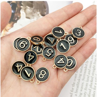 Charm kim loại kí tự số từ 0-9