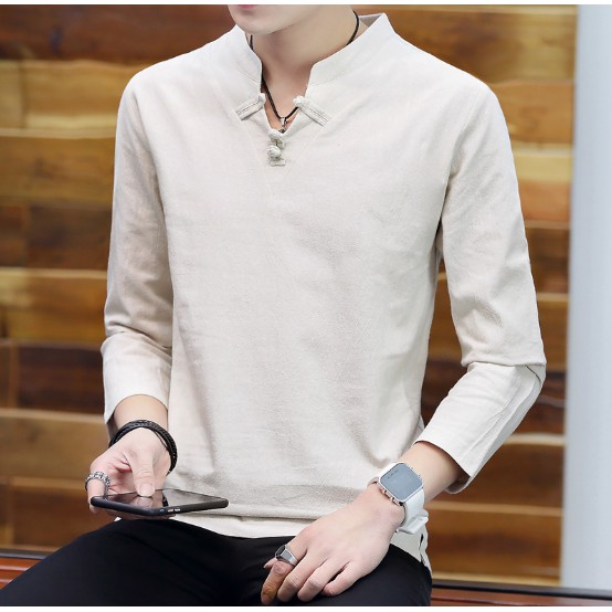 Áo sơ mi nam chất đũi, sơ mi nam vải dày dặn loại đẹp | BigBuy360 - bigbuy360.vn