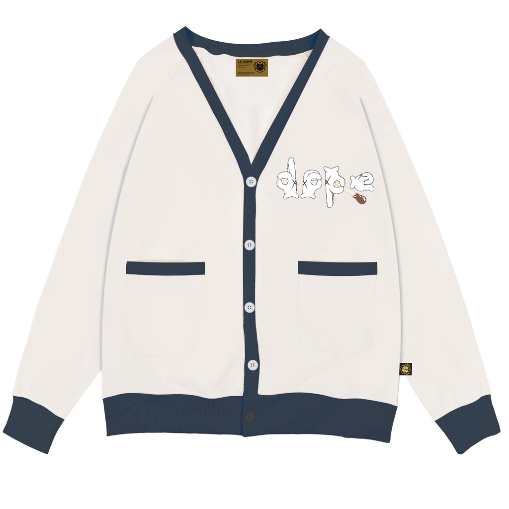 Áo khoác nhẹ Cadigan Basic - White | BigBuy360 - bigbuy360.vn