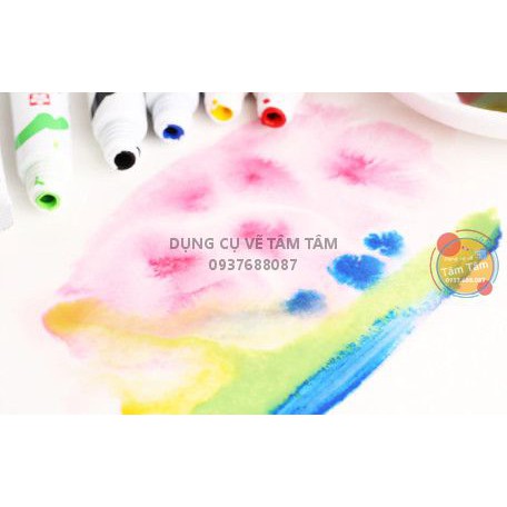 [ TÂM TÂM ]-Màu nước MAT WATER COLORS LAMINATED TUBE 12 màu 5ml-