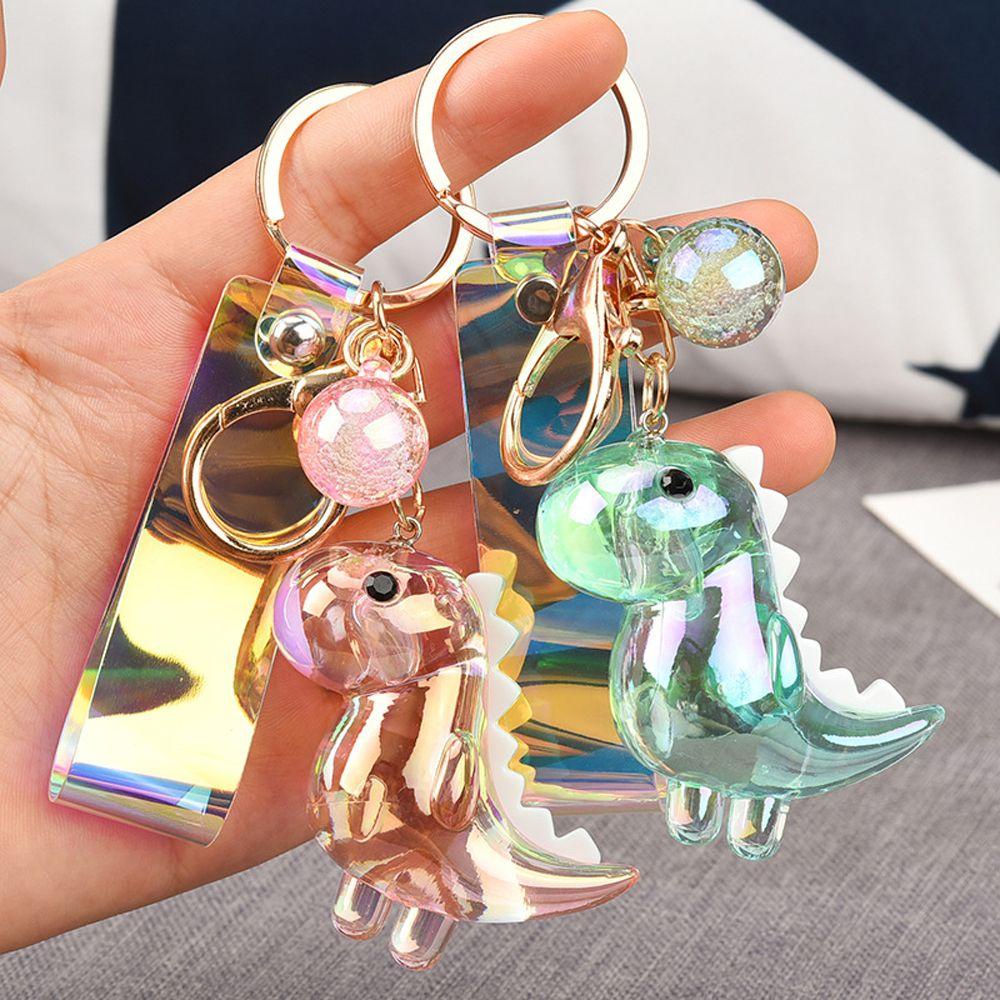 Móc Khóa Hình Khủng Long Bằng Acrylic Dễ Thương