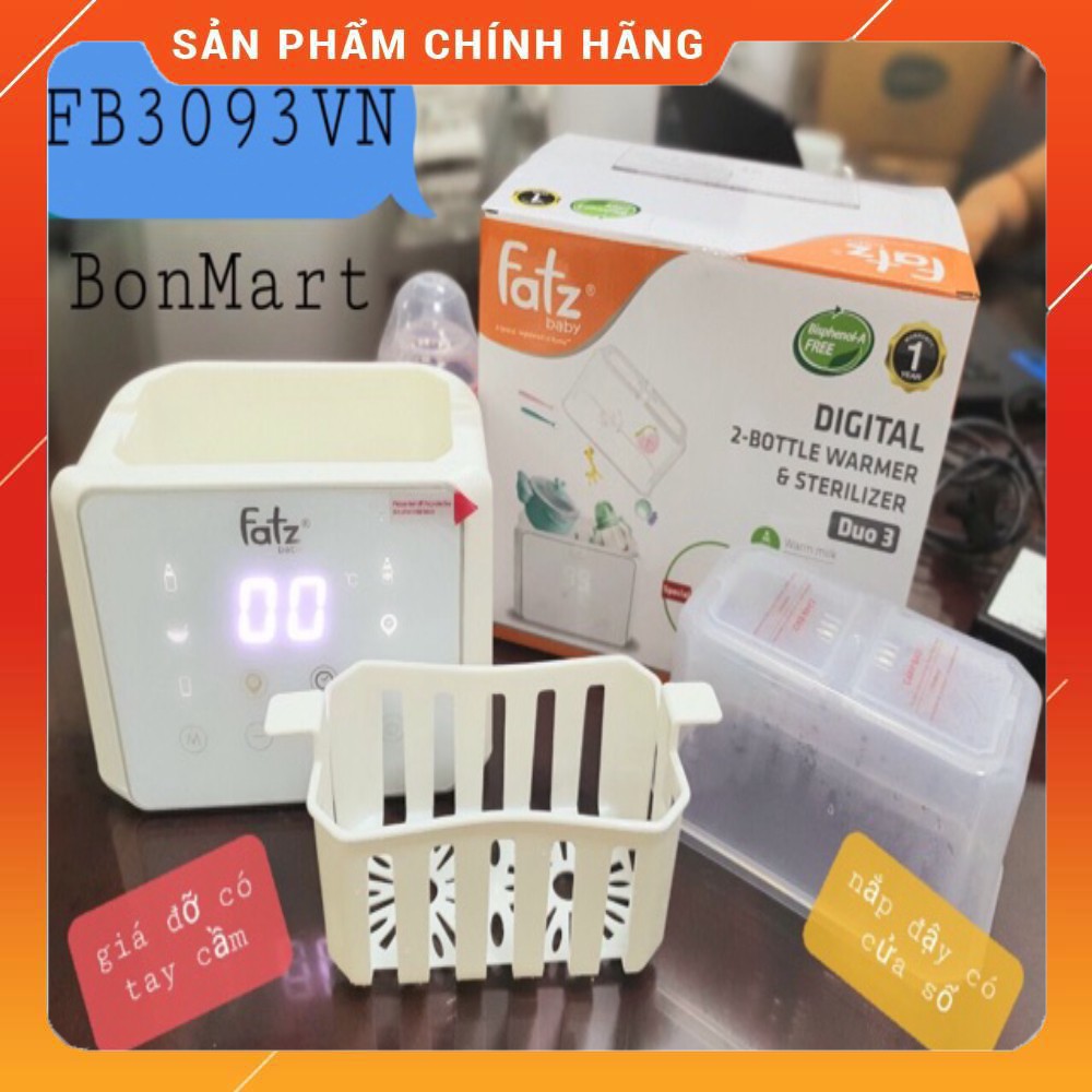 Máy hâm sữa tiệt trùng điện tử Duo 3 Fatzbaby FB3093VN