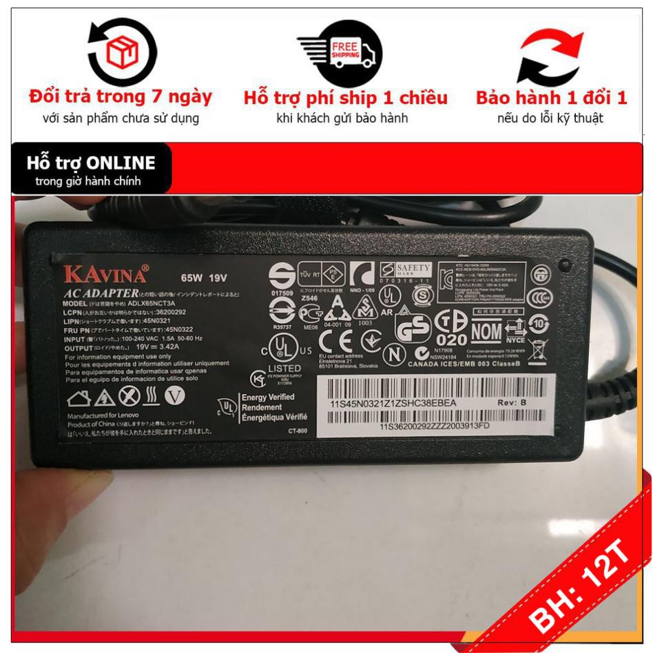 [BH12TH] 🎁 Sạc Laptop ASUS 19V - 3,42A - 65W chính hãng ( Adapter Asus 19.5V - 3.42A - 65W) tặng kèm dây nguồn