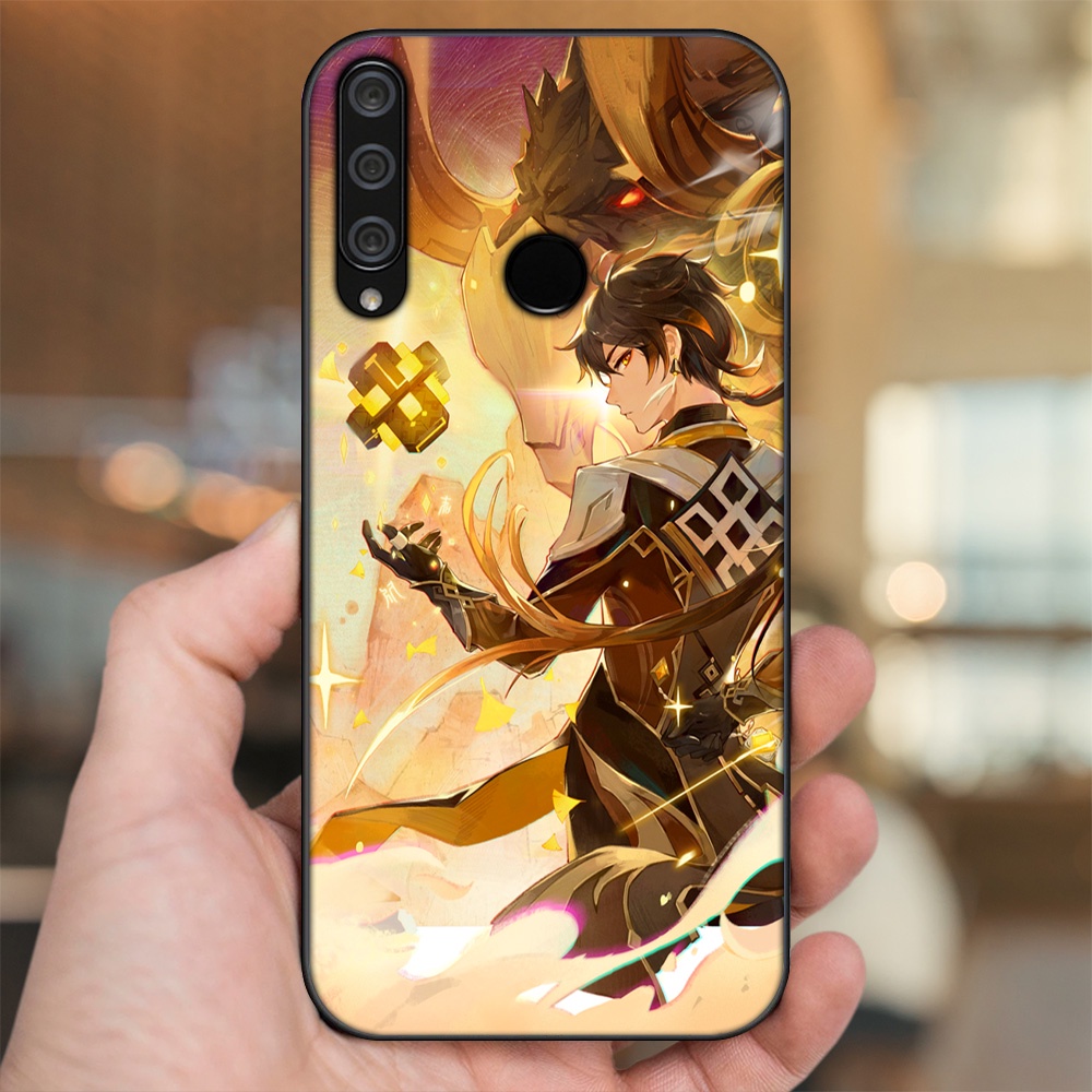 Ốp lưng Huawei Y6P viền đen in hình Zhongli Genshin Impact