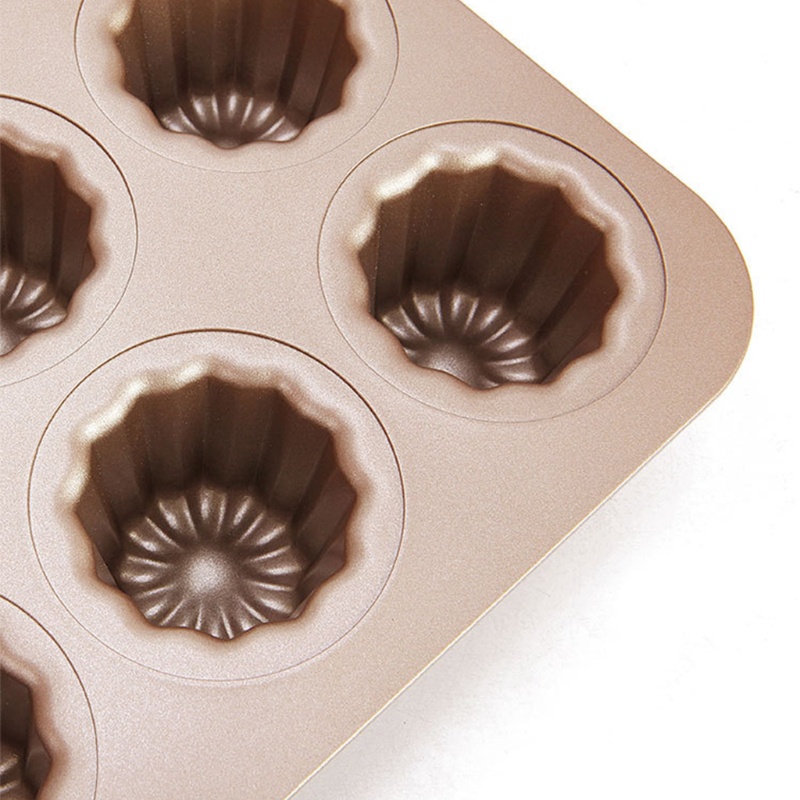 Khuôn Làm Bánh Canele Màu Vàng Chất Lượng Cao