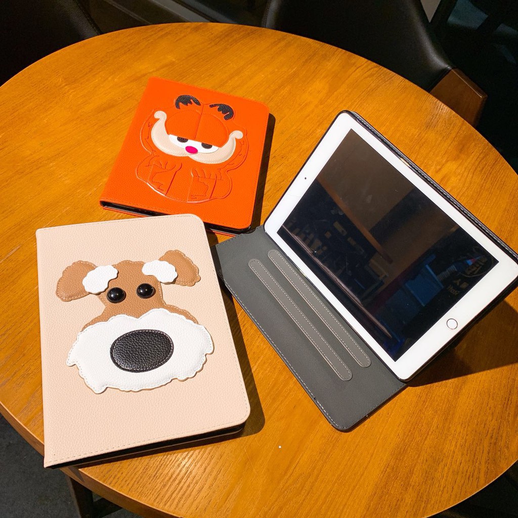 For iPad Pro 9.7 (2016) Stand Solid Cartoon Cute Case PU Leather Shockproof Protector Rugged Cover