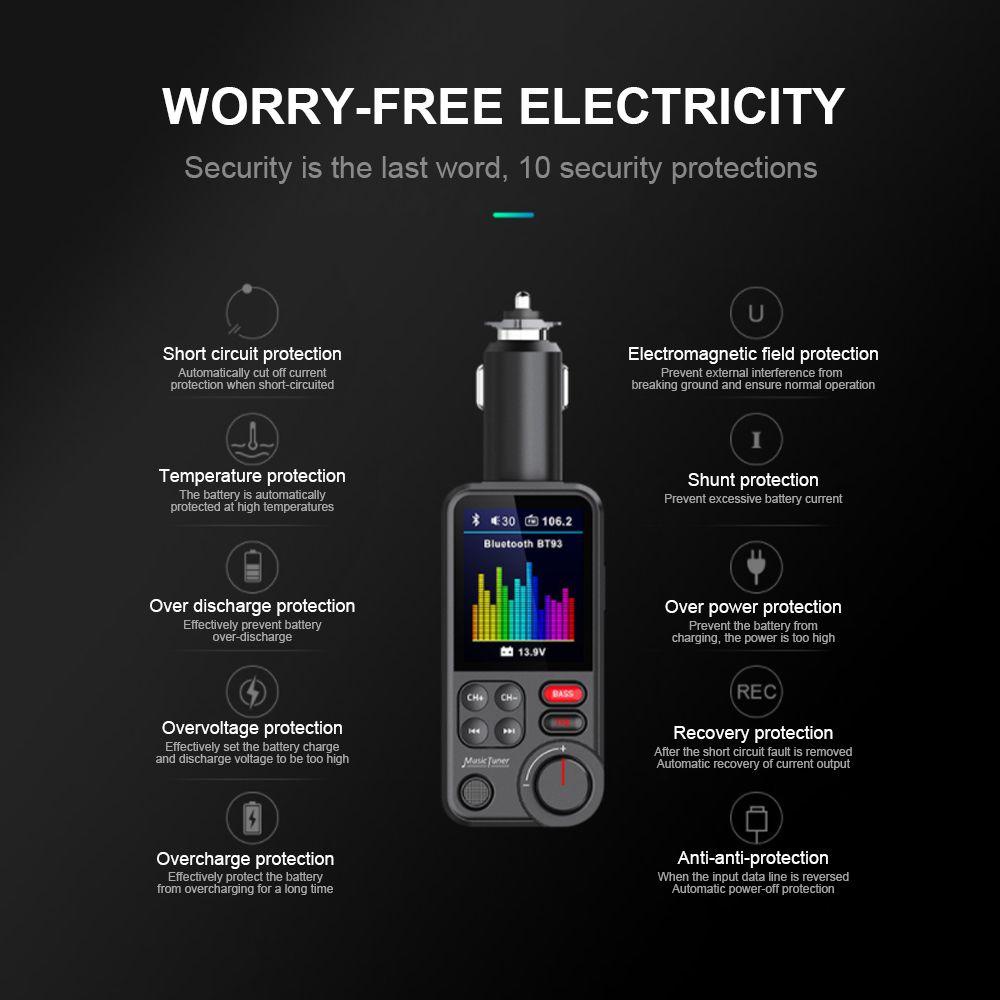 Máy Nghe Nhạc MP3 Tích Hợp Đài FM Trang Trí Nội Thất Xe Hơi