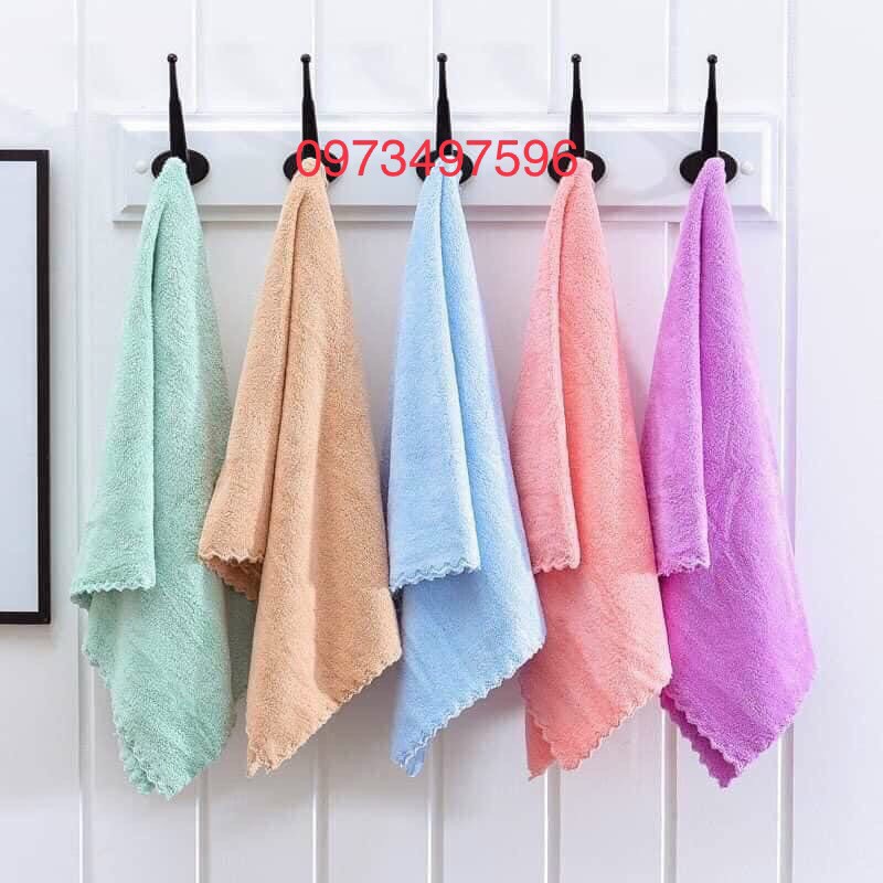 💖FREESHIP💖 Khăn Mặt Lông Tuyết Xuất Hàn Siêu Thấm Hút, Mềm Mịn Không Gây Kích Ứng Da Size 30 x 50cm