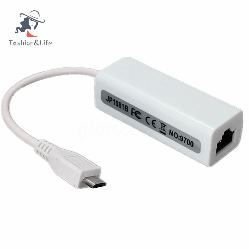 Cáp Chuyển Đổi Từ Tcxl. Micro Usb 2.0 5p Sang Rj45 Networks Lan Ethernet Cho Máy Tính