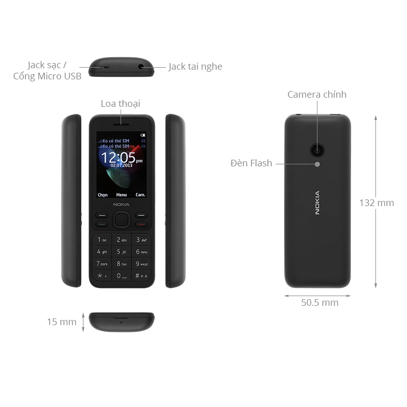 Điện Thoại Nghe Gọi Nokia 150 2020 ( 2 Sim ) New FullBox , Loa To Sóng Khỏe