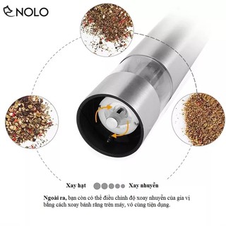 Cối xay tiêu inox Pepper muller (xài pin AA)