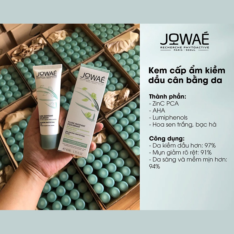 Kem Cấp Ẩm Kiềm Dầu JOWAE Cân Bằng Da - Mỹ Phẩm Thiên Nhiên Nhập Khẩu Chính Hãng từ Pháp - Bản Mini 2ml | BigBuy360 - bigbuy360.vn