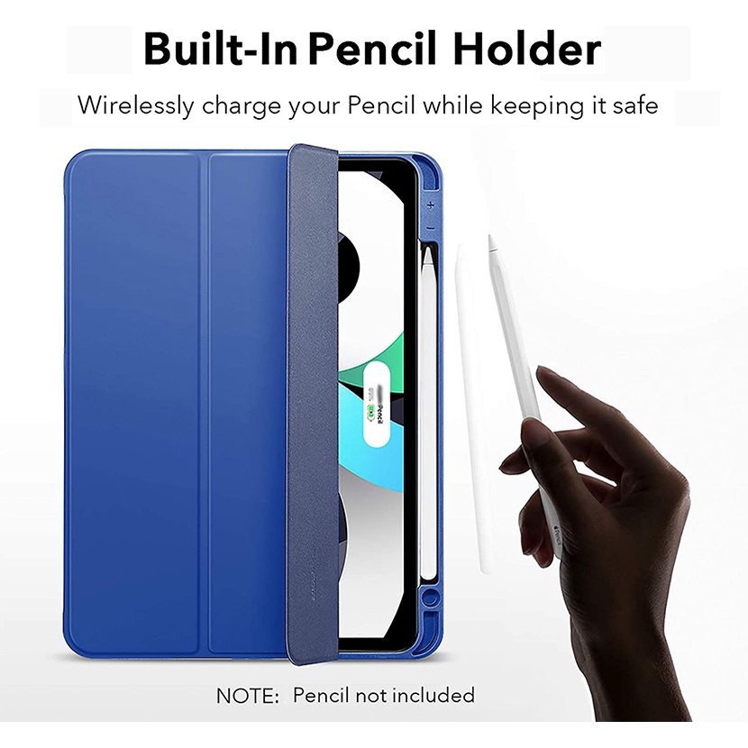 Ốp Máy Tính Bảng Silicone Với Ngăn Đựng Bút Chì Cho iPad Pro 11 Pro 12.9 Air 5 Air 4 Mini 6