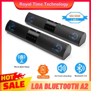 Loa bluetooth a2 dáng dài âm thanh chuẩn speaker 2 loa, hỗ trợ thẻ nhớ, usb, jack cắm 3.5, nghe đài fm - bảo hành 2 năm