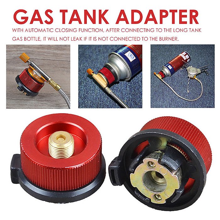 Đầu chuyển đấu nối bình gas du lịch cắm trại chuyên dụng sang loại to cho các bếp gas dã ngoại - Đầu Chuyển Đổi bình gas