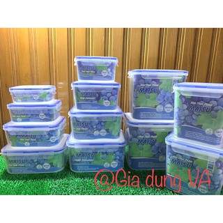HỘP NHỰA CHỮ NHẬT CÓ KHÓA DUY TÂN ĐỰNG THỰC PHẨM ĐÔNG LẠNH, DÙNG ĐƯỢC TRONG LÒ VI SÓNG - DUNG TÍCH 500-1000-1800-2800ML