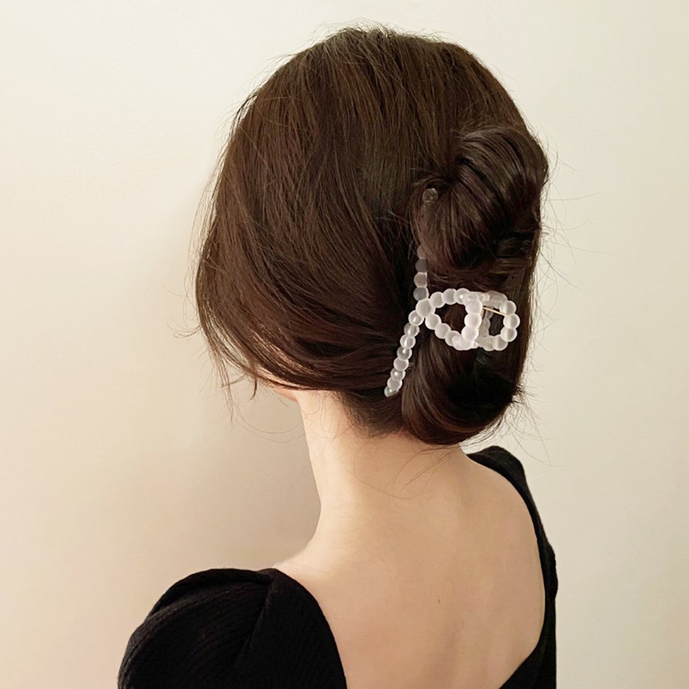 Kẹp tóc bằng nhựa acrylic thiết kế đơn giản thời trang hè