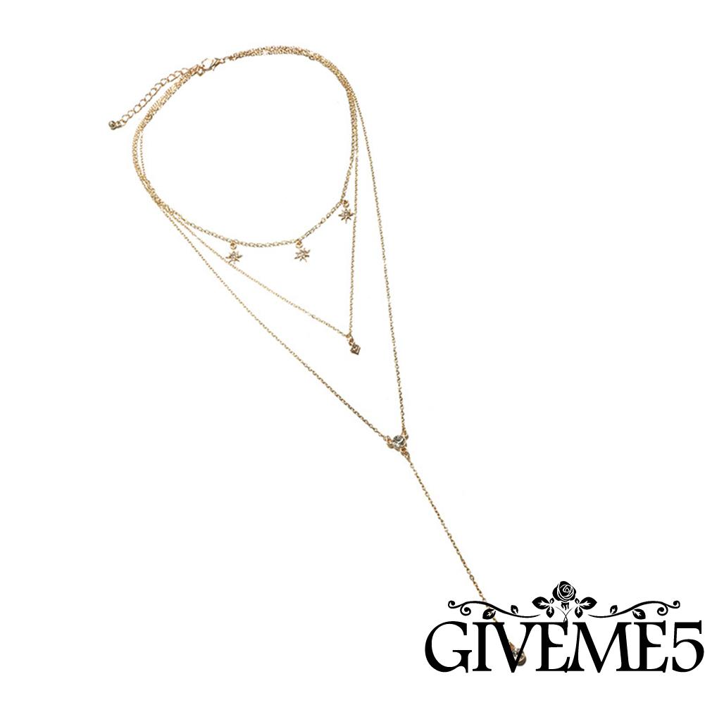 Dây chuyền hợp kim phối nhiều lớp thời trang dành cho nữ