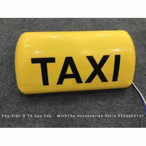 Mào taxi vàng - có đèn - đế nam châm cỡ 28cm