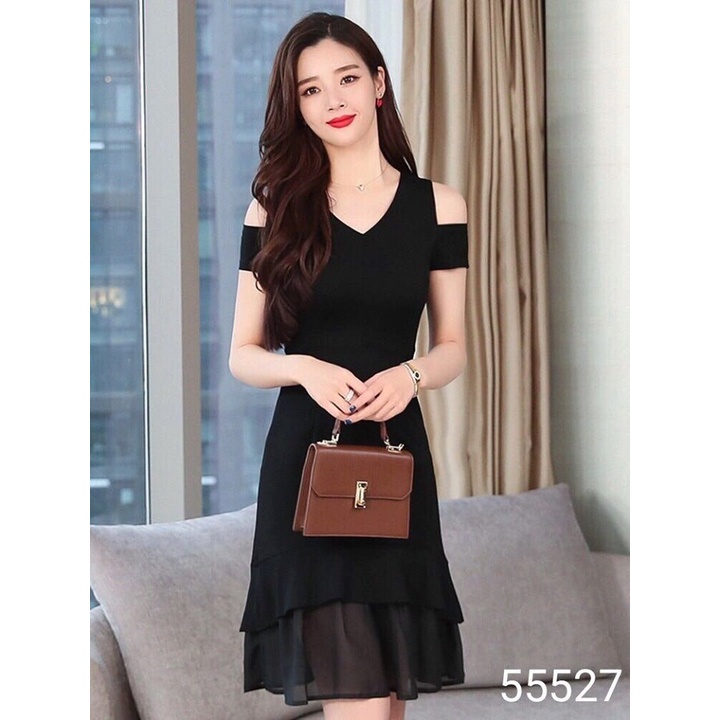 ĐẦM SUÔNG PHỐI CHÂN VOAN SIÊU DỄ THƯƠNG