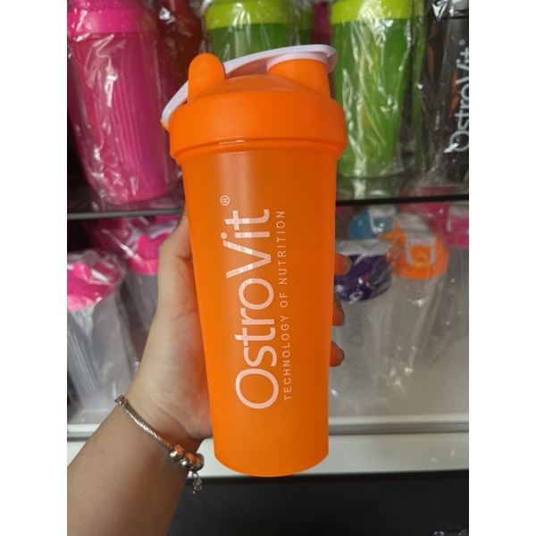 (Giá Tốt Nhất) Bình bottle ostrovit hỗ trợ lắc sữa whey protein - hoặc đựng nước uống mang the đi tập (700ml)