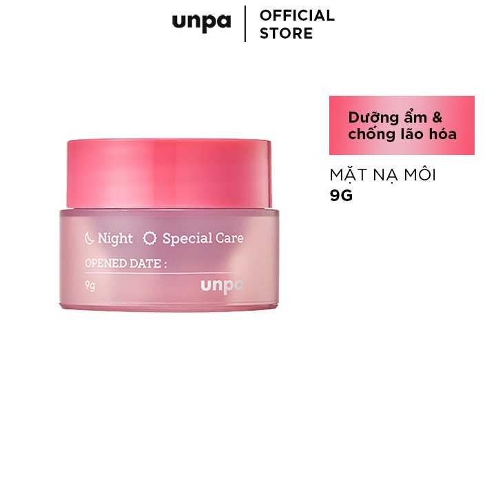 Mặt Nạ Ngủ Cho Môi Giúp Dưỡng Ẩm Và Chống Lão Hóa Unpa Bubi Bubi Lip Mask 9g