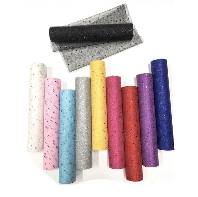 Vải voan kim tuyến làm váy Tu Tu (25cm x 45.5cm)