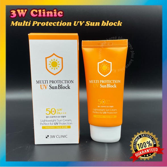Kem chống nắng 3W clinic bảo vệ da đa năng khỏi tia UV chất lượng cao 70ml