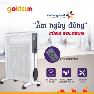 Mua Máy sưởi Mica Goldsun Premium GPMH04E 2200W điện tử màn hình LED điều khiển từ xa - Hàng chính hãng  bảo hành 24 tháng