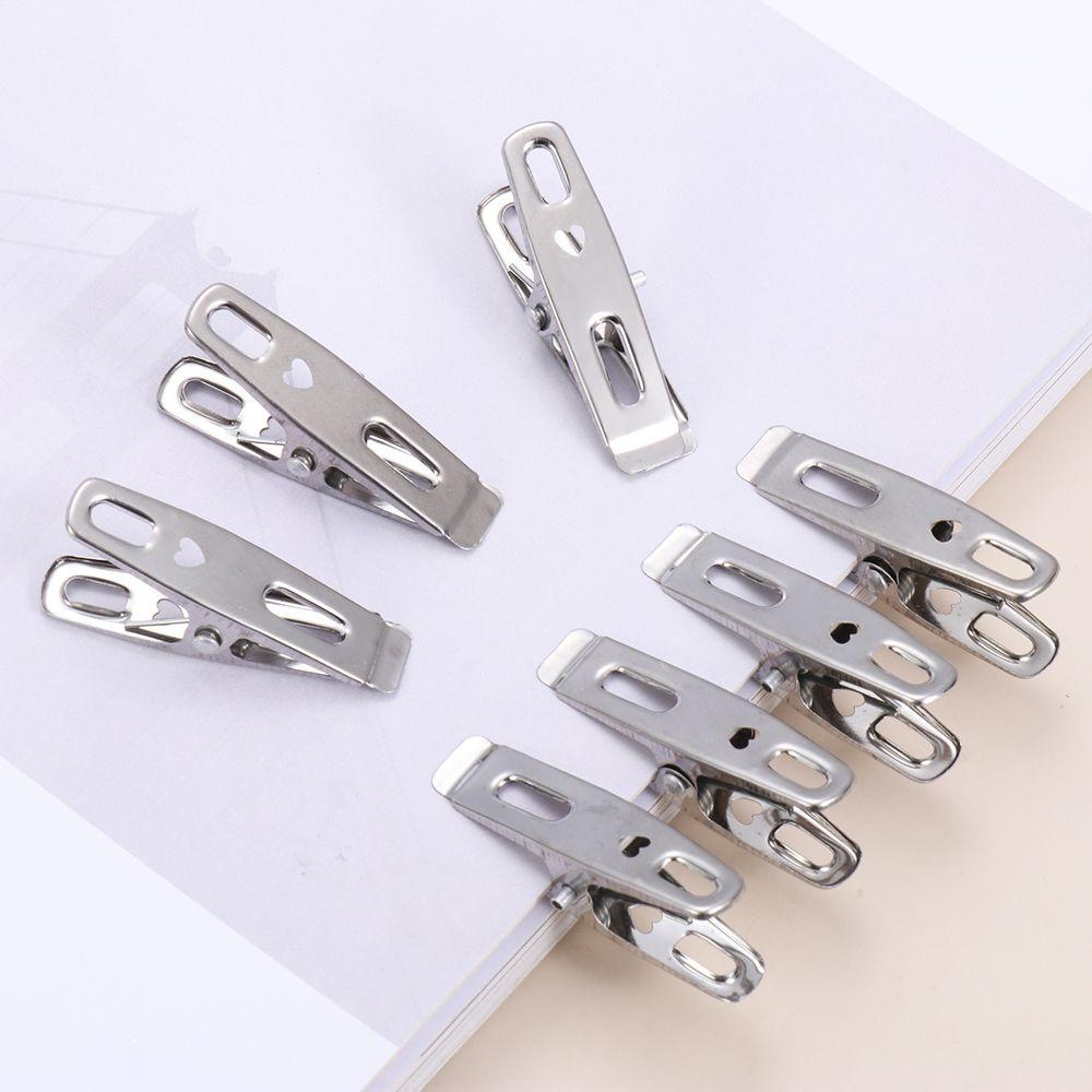 1 20 Kẹp Giữ Tài Liệu / Đồ Dùng Nhà Tắm Bằng Inox Tiện Dụng