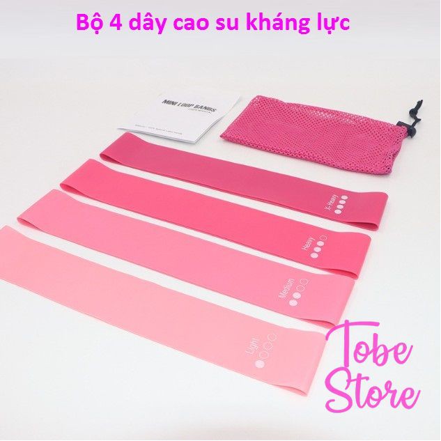 DÂY CAO SU KHÁNG LỰC MINI BAND PHỤ KIỆN TẬP GYM, ĐÀN HỒI TỐT HỖ TRỢ RÈN LUYỆN THỂ LỰC THỂ HÌNH