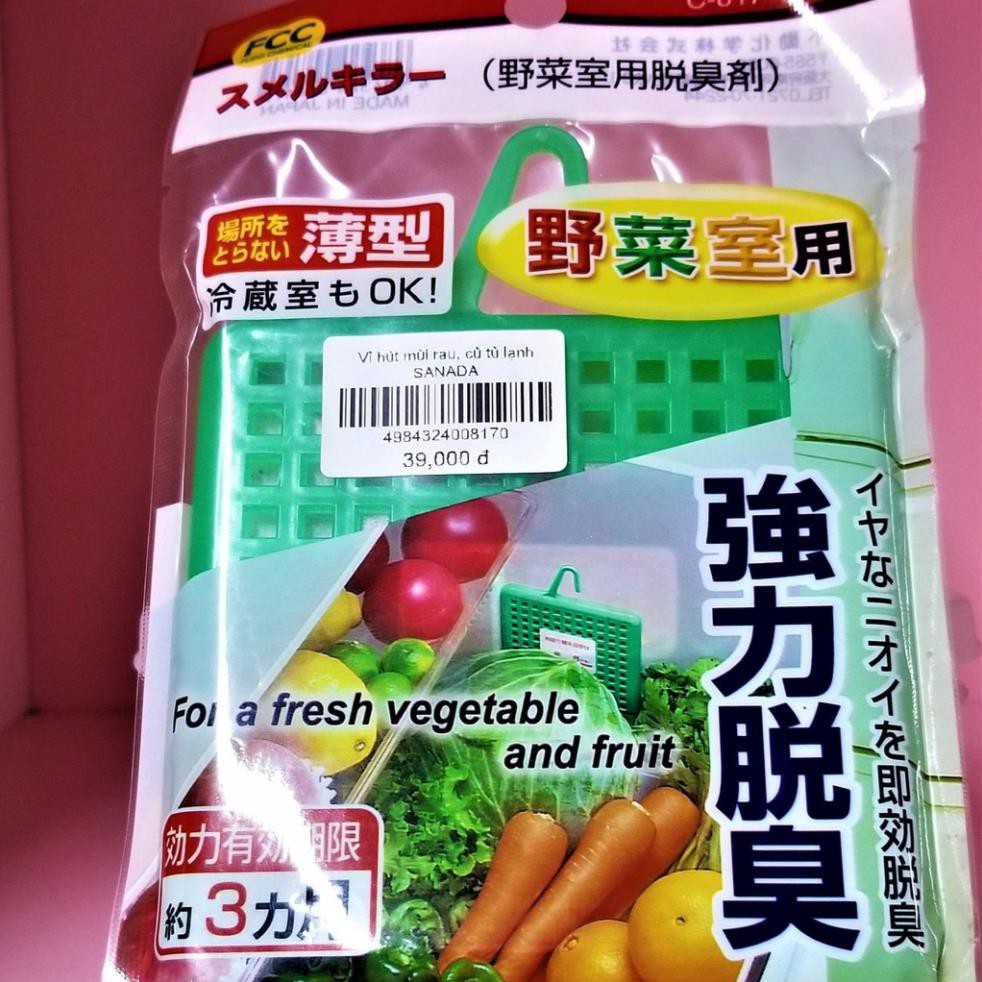 VỈ HÚT MÙI RAU, CỦ TỦ LẠNH SANADACHÍNH HÃNG loại bỏ các mùi khó chịu có trong tủ lạnh