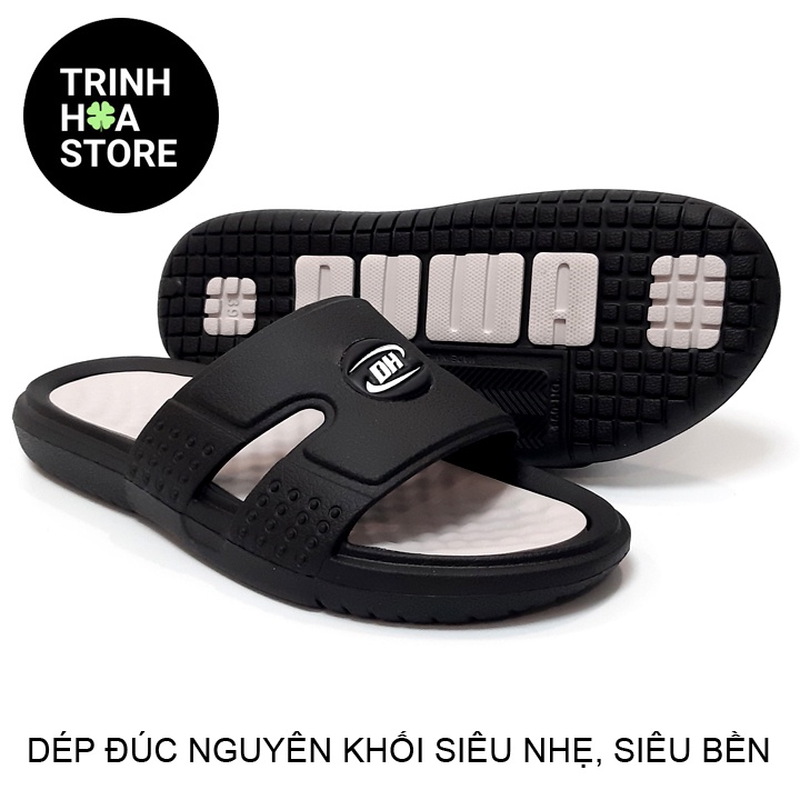 Dép nam quai ngang  đúc nguyên khối , siêu nhẹ , siêu bền , xu hướng thời trang 2022- Hàng VNXK  - TH009