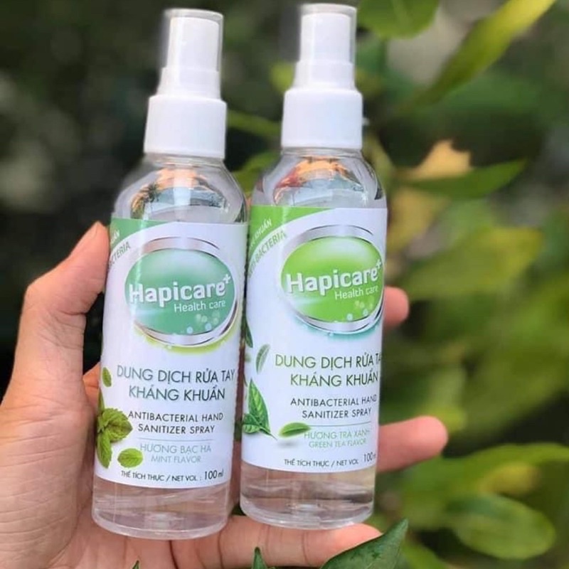 Chai Nước Xịt Khuẩn Rửa Tay Khô Hipicare 100ml