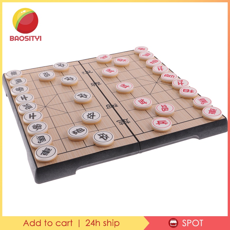 Bộ Bàn Cờ Tướng Bằng Nhựa Có Thể Gấp Gọn Dành Cho Người Mới Bắt Đầu Baosity1