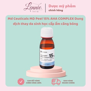 Md:ceuticals Md Prepeel AHAs Complex 15% 50ml - Dung dịch thay da sinh học trắng sáng da và căng bóng