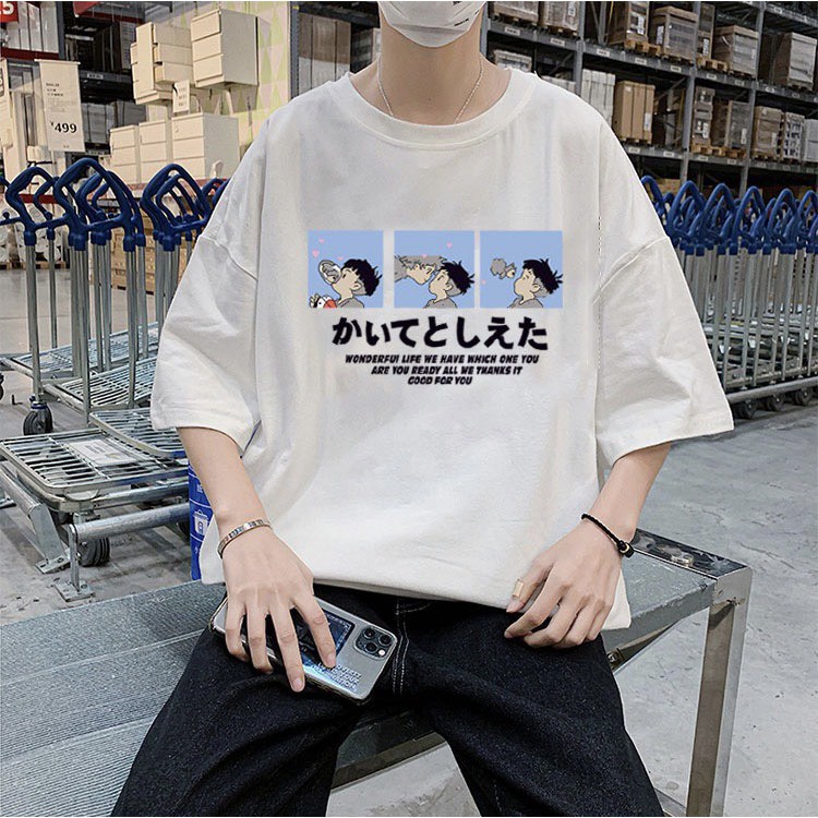 Áo Phông Tay Lỡ Unisex - Hàng Cao Cấp Loại 1, Phong Cách Trẻ Trung Năng Động ,Chất Liệu Thun Cotton Dày Mịn Thoansg Mát | BigBuy360 - bigbuy360.vn