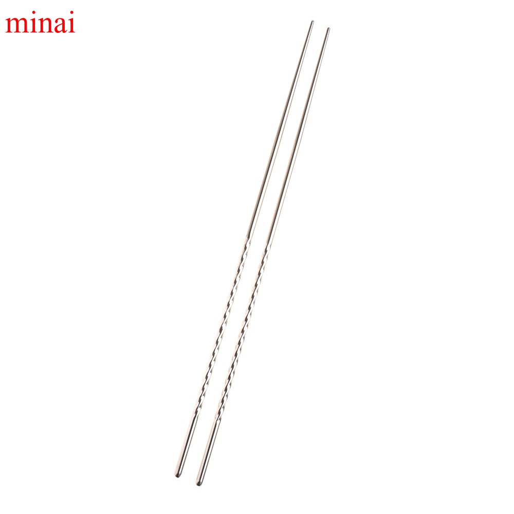 Đôi đũa dài bằng thép không gỉ tiện dụng và bền