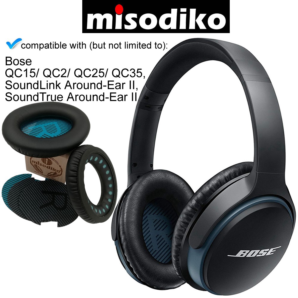 Cặp Đệm Bọc Thay Thế Cho Tai Nghe Bose Quietcomfort 15 / 2 / 25 / 35 Mềm Qc15 / Qc2 / Qc25 / Qc35 / Soundtrue / Ed2I Ae2W