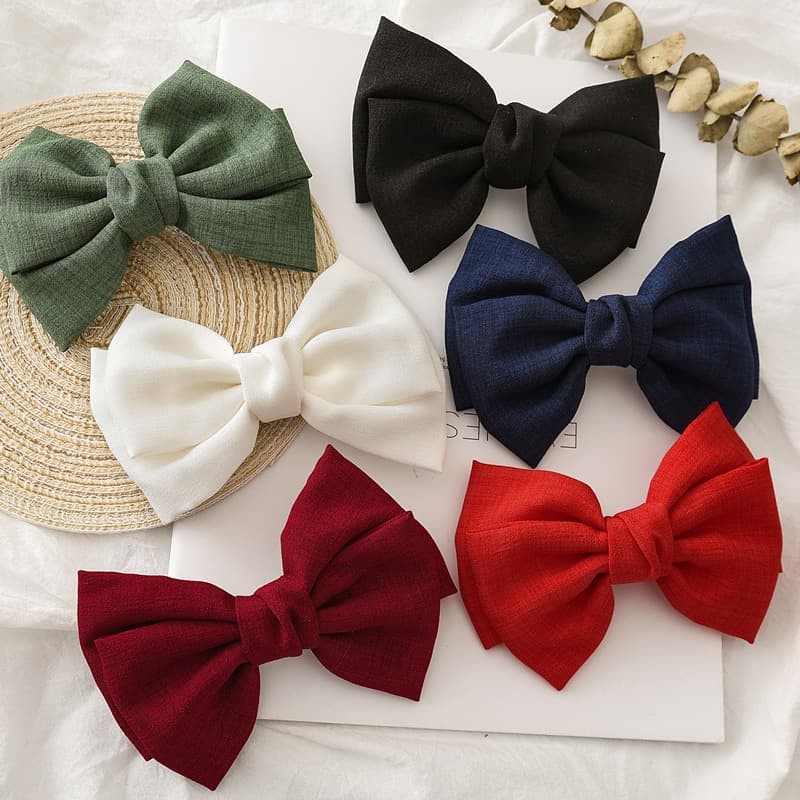 Kẹp tóc nơ vintage